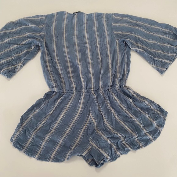 Blue Life romper size small wild and free striped summer outfit cover up - Picture 7 of 9